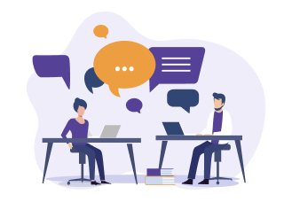 コミュニケーションの最適化のイラスト