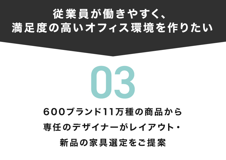 従業員が働きやすく、満足度の高いオフィス環境を作りたい。SOCIAL INTERIORなら専任のデザイナーが無料で空間コーディネートを提案