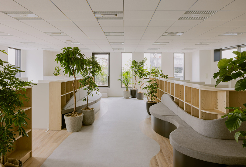 グリーンのある執務